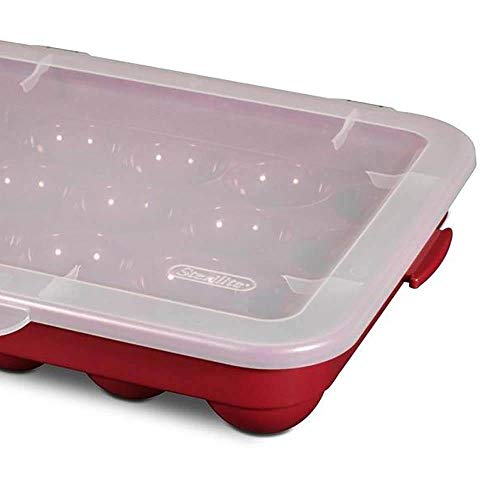 Sterilite Christmas Ornament Storage Case.