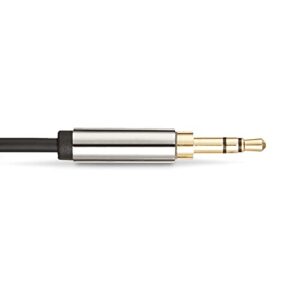Amazon Basics 3.5mm Aux Audio Cable for Stereo Speaker or Subwoofer with Gold-Plated Plugs, 4 Foot, Black