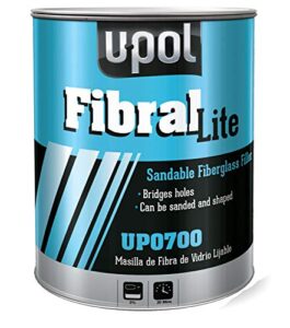 u-pol products 0700 fibral glass fiber filler - 3 liter