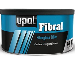 u-pol products 0766 fibral lite lightweight sandable glass fiber repair paste filler - 1 quart