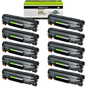 greencycle 10 pack 78a ce278a black laser toner cartridge compatible for laserjet pro p1606dn p1566 p1560 m1536dnf p1600 printer
