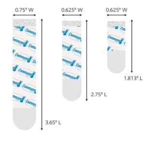 Command Strips 17200CLR Clear Assorted Refill Strips 16 Count