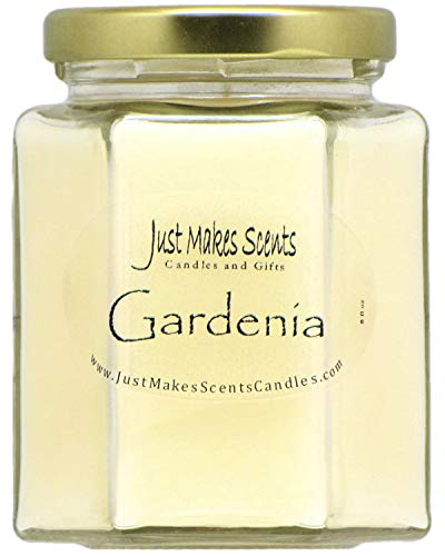 Gardenia Scented Blended Soy Candle | Long Lasting Spring Floral Fragrance | Hand Poured in The USA by Just Makes Scents