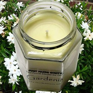 Gardenia Scented Blended Soy Candle | Long Lasting Spring Floral Fragrance | Hand Poured in The USA by Just Makes Scents