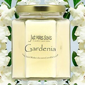 Gardenia Scented Blended Soy Candle | Long Lasting Spring Floral Fragrance | Hand Poured in The USA by Just Makes Scents