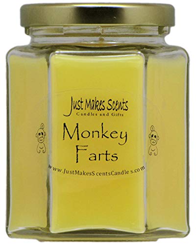 Monkey Farts Scented Blended Soy Candle by Just Makes Scents (8 oz)