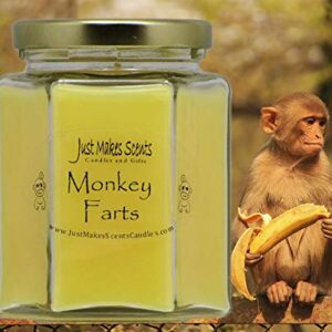 Monkey Farts Scented Blended Soy Candle by Just Makes Scents (8 oz)