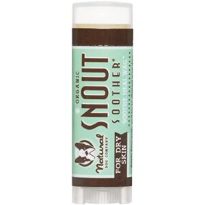 natural dog company snout soother dog nose balm, travel stick, 0.15 oz, dog balm for paws and nose, moisturizes & soothes dry cracked noses, plant based nose cream for dogs