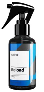 carpro reload spray sealant and sprayer with sio2 (quartz) glass-like gloss, hydrophobicity and silica nanotechnology, repels dirt, spray-on, wipe-off car sealant, 100ml (3.4oz)