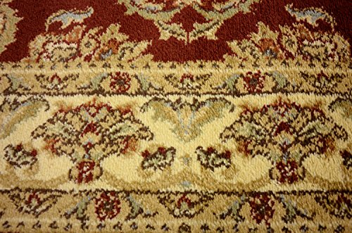 Unique Loom Voyage Collection Traditional Oriental Classic Intricate Design Area Rug (3' 3 x 5' 3 Rectangular, Red/Tan)