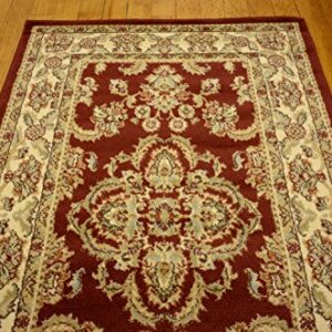 Unique Loom Voyage Collection Traditional Oriental Classic Intricate Design Area Rug (3' 3 x 5' 3 Rectangular, Red/Tan)