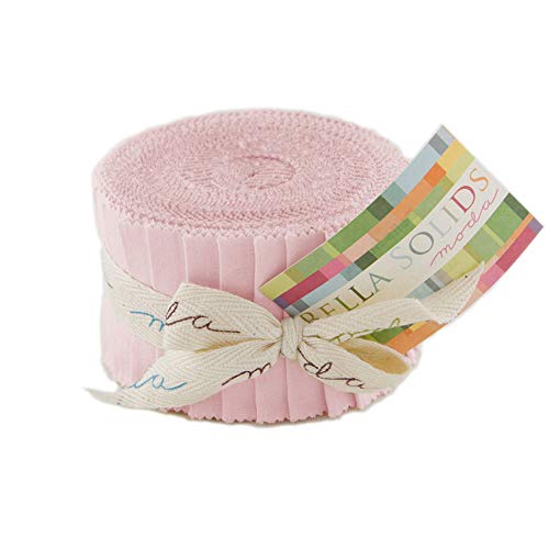 Bella Solids Sister Pink Jr Jelly Roll (9900JJR 145) by Moda House Designer for Moda