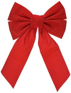 good old values red velvet christmas bow 9-inch x 16-inch 4 pack of holiday bows