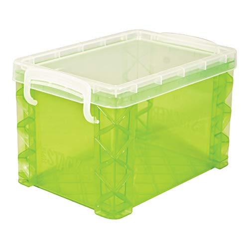 Super Stacker (1) 4 x 6 Inch Index Card Box, Assorted Colors, 1 Box