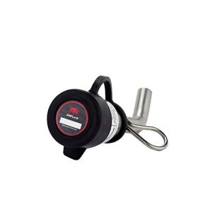 amplock u-hlp58318 | 5/8" hitch pin lock | patented towing hitch lock for 2.5"x2.5" and 3"x3" receiver tube (outside dimension) | swivel design | made of american stainless steel