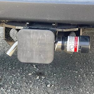 AMPLOCK U-HLP58318 | 5/8" Hitch Pin Lock | Patented Towing Hitch Lock for 2.5"x2.5" and 3"x3" Receiver Tube (Outside Dimension) | Swivel Design | Made of American Stainless Steel