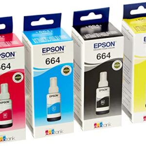 Epson Original Refill Ink Set (T6641 T6642 T6643 T6644) for L100 L110 L120 L200 L210 L300 L350 L355 L550 L555