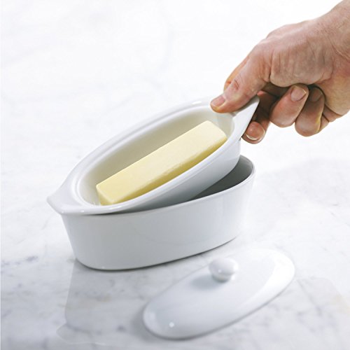 Trudeau Butter Boat, Medium, White