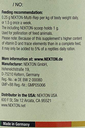 Nekton Multi-Rep Vitamins and Minerals for all Reptiles, 35gm,white