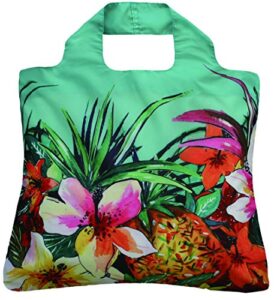 envirosax tropics reusable grocery bag, multicolor