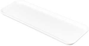 carlisle foodservice products 269fmt301 food service display tray, 9" x 26", white (pack of 12)