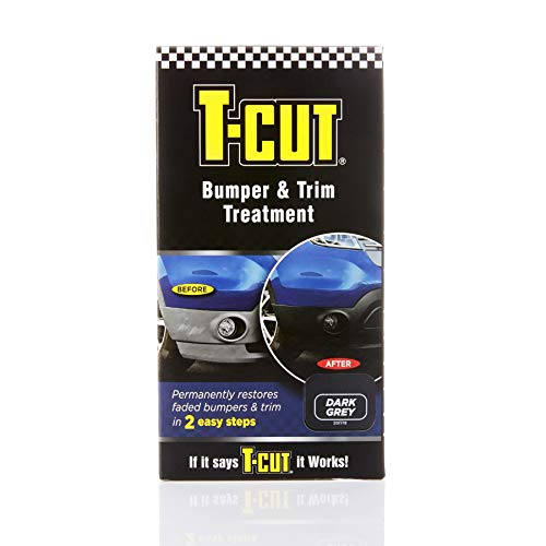 T-Cut Grey Car Bumper & Trim Treatment Kit Plastic Rubber Vinyl Colour Restorer