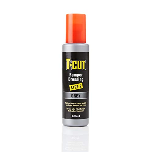 T-Cut Grey Car Bumper & Trim Treatment Kit Plastic Rubber Vinyl Colour Restorer