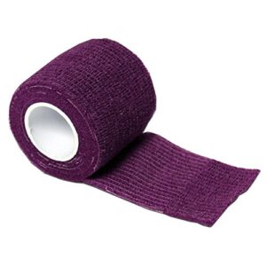 Aguaton Fidowrap Self-adherent Stretch Cohesive Tape Wrap Bandage for Pets 2 Inches By 6 Yards (Pack of 24) (Purple)