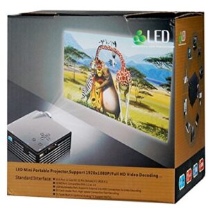 IM TS-29 LED Mini Projector Support 19201080P HD Video (Black)