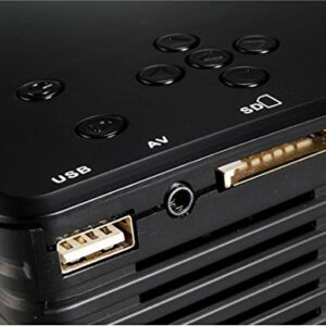 IM TS-29 LED Mini Projector Support 19201080P HD Video (Black)