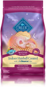 blue buffalo tastefuls hairball control natural adult 7+ dry cat food, chicken, 7lb bag