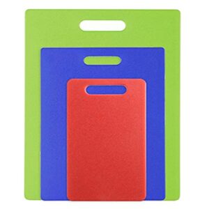 dexas jelli cutting board (set of 3), red/blue/green