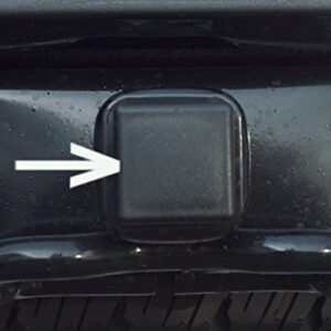 Upper Bound Universal Class 5 V Heavy Duty 2 1/2" Black Trailer Hitch Cover Cap Plug 2.5 Inch