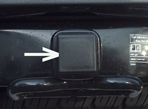 Upper Bound Universal Class 5 V Heavy Duty 2 1/2" Black Trailer Hitch Cover Cap Plug 2.5 Inch