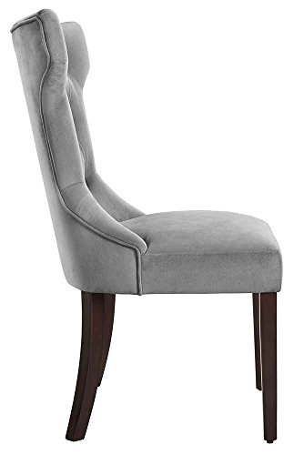 Dorel Living Clairborne Upholstered dining chair, set of 2, Gray