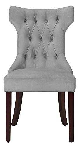 Dorel Living Clairborne Upholstered dining chair, set of 2, Gray