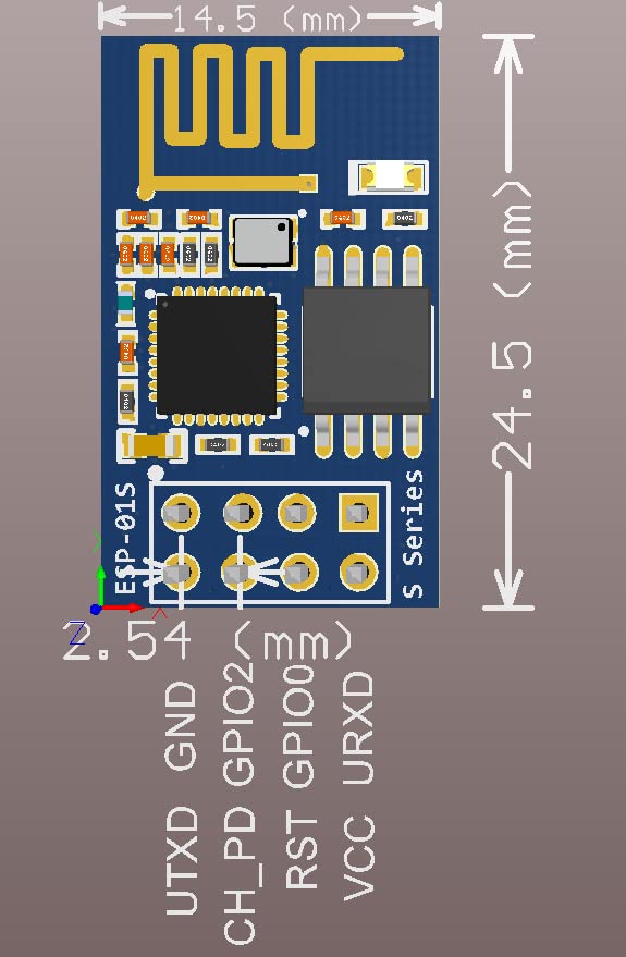 DIYmall ESP8266 ESP-01S WiFi Serial Transceiver Module with 4MB Flash