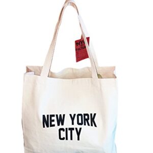 Gusseted New York City Tote Bag Lennon NYC Style Shopping Gym Beach