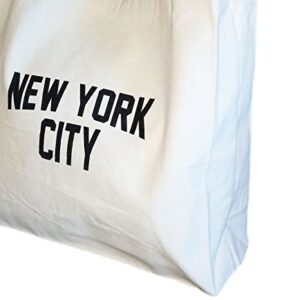 Gusseted New York City Tote Bag Lennon NYC Style Shopping Gym Beach