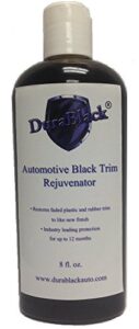 jji technologies durablack automotive black trim rejuvenator - 12 month no color fading - 8oz bottle