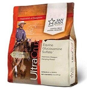 ultracruz - sc-364852 equine horse glucosamine sulfate joint supplement, 4 lb, powder (212 day supply)