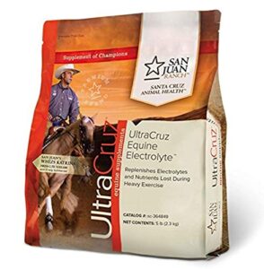 ultracruz-364849 equine electrolyte supplement for horses, 5 lb, powder (40 day supply)
