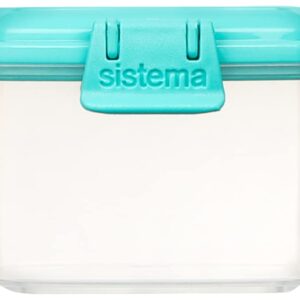 Sistema To Go Collection Mini Knick Knack Snack Container, 2.09 oz./62 mL, Pink/Green/Blue/Purple, 4 Count