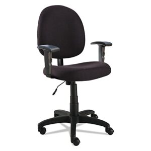 alera alevta4810 alera essentia series swivel task chair with adjustable arms, black