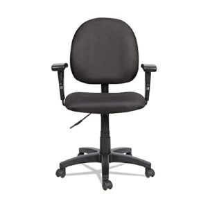 Alera ALEVTA4810 Alera Essentia Series Swivel Task Chair With Adjustable Arms, Black