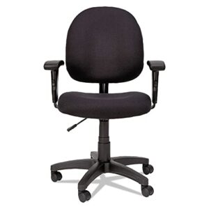 Alera ALEVTA4810 Alera Essentia Series Swivel Task Chair With Adjustable Arms, Black