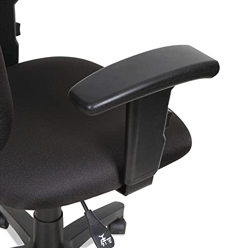 Alera ALEVTA4810 Alera Essentia Series Swivel Task Chair With Adjustable Arms, Black