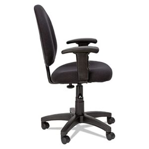 Alera ALEVTA4810 Alera Essentia Series Swivel Task Chair With Adjustable Arms, Black