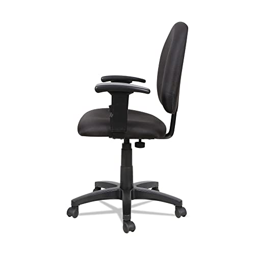 Alera ALEVTA4810 Alera Essentia Series Swivel Task Chair With Adjustable Arms, Black