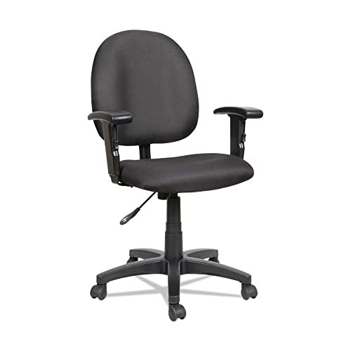 Alera ALEVTA4810 Alera Essentia Series Swivel Task Chair With Adjustable Arms, Black